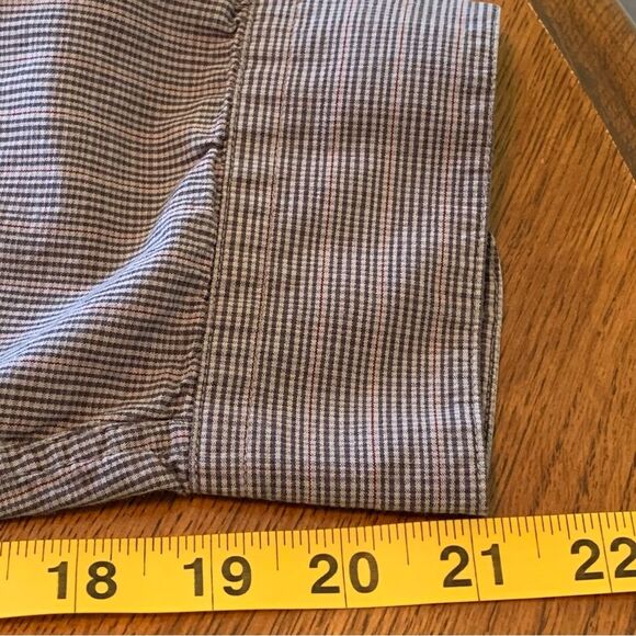 EDDIE BAUER 100% COTTON MENS XXL GRAY BUTTON UP DOUBLE CHEST POCKETS SHIRT. - Picture 10 of 12